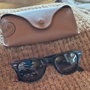 Ray-Ban Rb2140 Original Wayfarer Classic Sunglasses with Brown Case